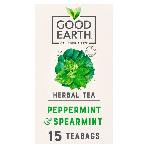 Good Earth tea bags Peppermint, Spearmint & Eucalyptus, imported from the UK