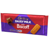 Cadbury Dairy Milk Biscoff biscuit chocolate bar 105g - British product
