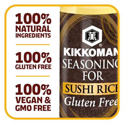 Kikkoman Gluten-Free Seasoned Sushi Rice Vinegar 125ml, UK version