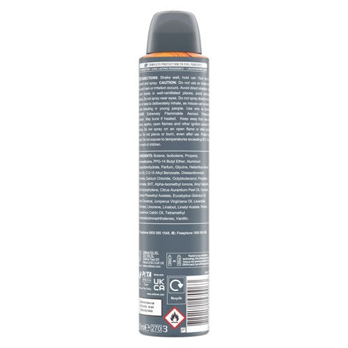 Dove Men+Care Advanced Sandalwood Vanilla Antiperspirant Spray 200ml - British product