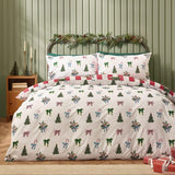 Catherine Lansfield Christmas Stripe Double Duvet Set