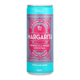 M&S Margarita canned cocktail 250ml, imported from the UK
