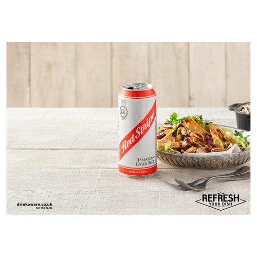 Red Stripe Jamaican Lager Beer 4x440ml, imported from the UK
