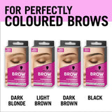 Schwarzkopf Brow Tint Dark Brown permanent eyebrow dye 17ml (British brand)