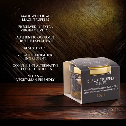 Truffle Hunter Black Truffle Slices 50g (British brand)