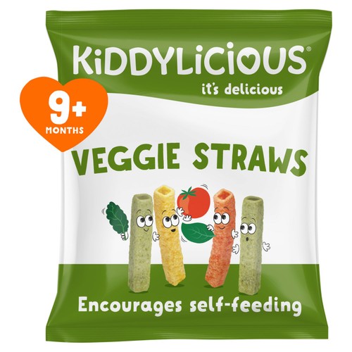 Kiddylicious Veggie Straws baby snack 12g, UK version