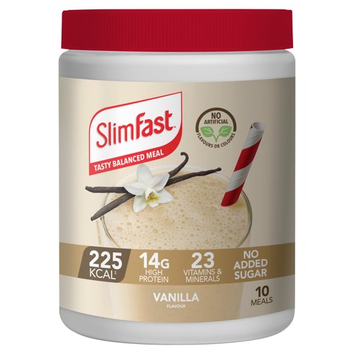 SlimFast vanilla meal shake powder 365g (British brand)