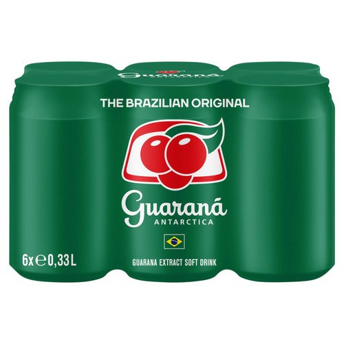 Guarana Antarctica original soft drink 6-pack (British brand)