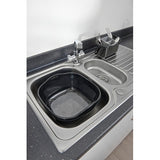 Addis Washing Up Bowl Black Grey 8.5 Litre - British product