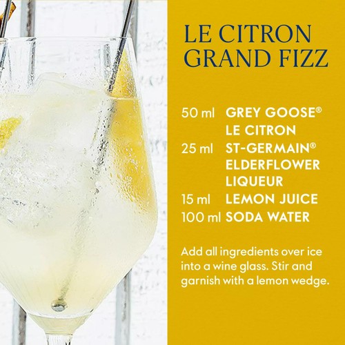 Grey Goose Le Citron flavoured vodka 70cl, UK version