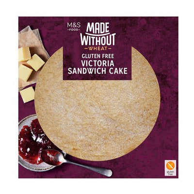 M&S M&S Made Without Victoria Sandwich Cake Gluten Free Sponge Cake 375g- Buy online at McGrocer