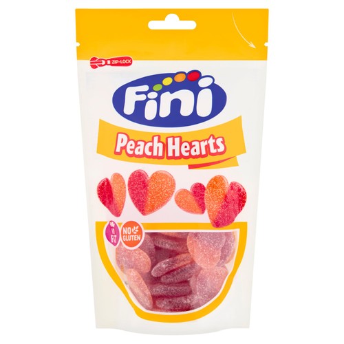 Fini peach hearts gummy jellies 150g - British product