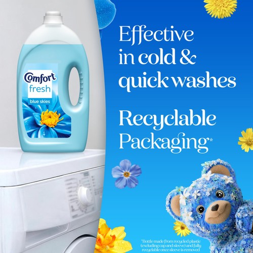 Comfort fabric conditioner Blue Skies 2490ml - British product