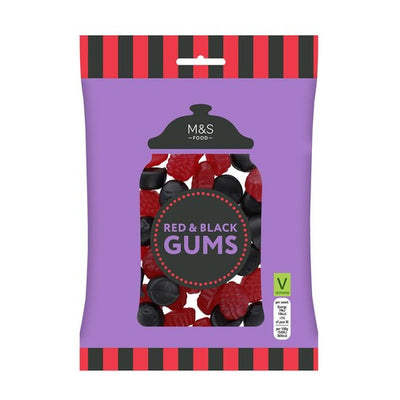 M&S Bringebær- og solbærsmak Fruktgummi - Kjøp på nett hos McGrocer