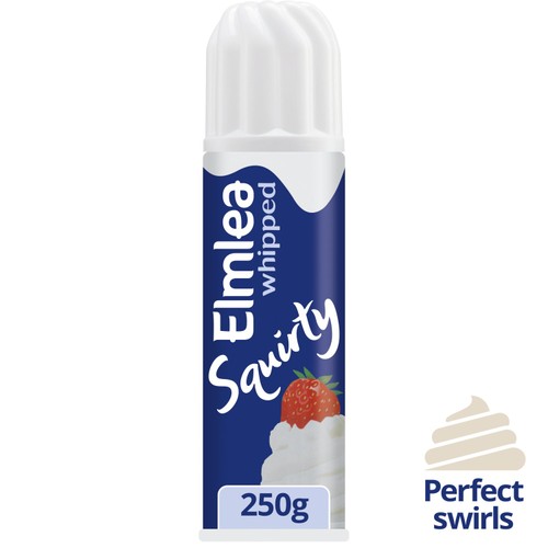 Elmlea whipped cream alternative squirty can - British product