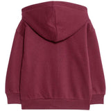 M&S Heart Zip Through Hoodie, 5-6 Years, Claret