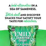 Emily Seaweed Crisps Salt & Vinegar 18g - British product