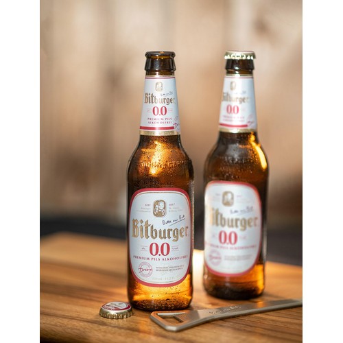 Bitburger Premium Pils 0.0% non-alcoholic beer 6x330ml - British product
