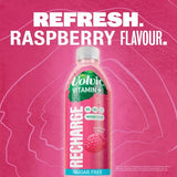 Volvic Recharge raspberry flavoured water, imported from the UK