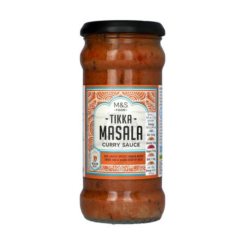 M&S Tikka Masala curry sauce 340g, imported from the UK