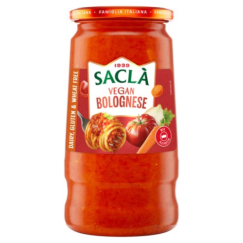 Sacla' Vegan Bolognese Sauce 350g (British brand)