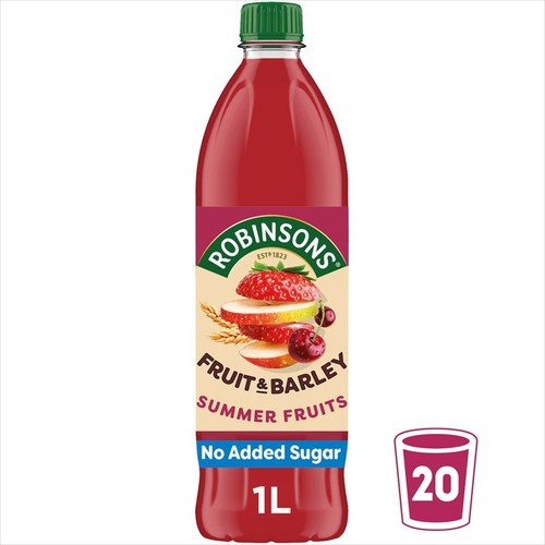 Robinsons Summer Fruits squash 1L, imported from the UK