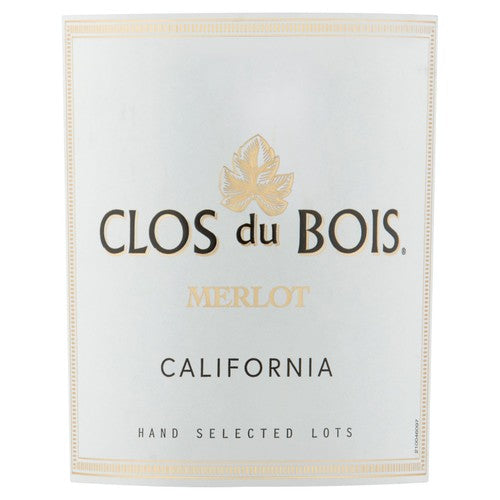 Clos Du Bois Merlot wine 75cl - British product