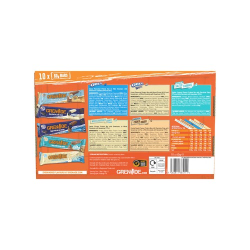 Grenade Fan Favourites protein bars selection 10x60g, UK version