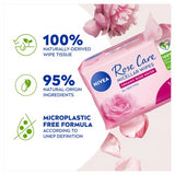 Nivea Rose Care Micellar Face Wipes 50 wipes, imported from the UK