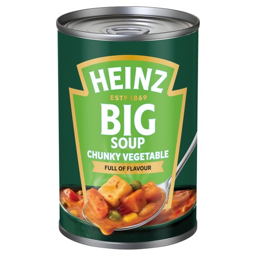 Heinz chunky vegetable soup 400g, imported from the UK
