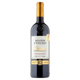 Saint Vincent Bordeaux Rouge red wine 75cl, imported from the UK