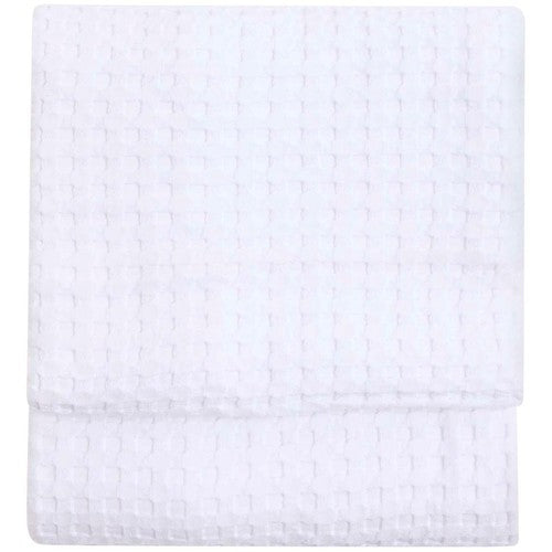 M&S pure cotton waffle throw soft white 150x200cm, imported from the UK