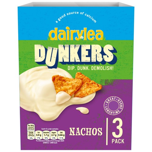 Dairylea cheese dip with tomato salsa tortilla chips 129g - British product