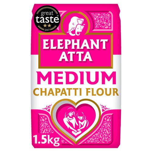 Farine Elephant Atta moyenne pour chapati - Produit britannique