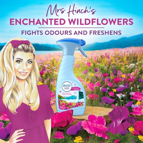 Febreze Fabric Freshener Spray Mrs Hinch's Enchanted Wildflowers