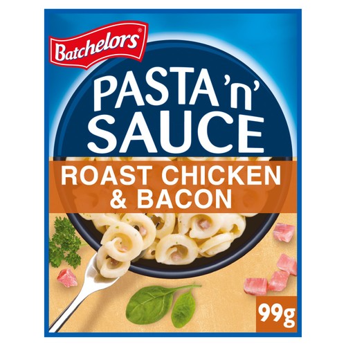 Batchelors pasta sauce mix roast chicken & bacon sachet - British product