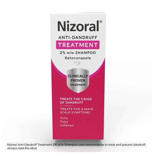 Nizoral anti-dandruff medicated shampoo, imported from the UK
