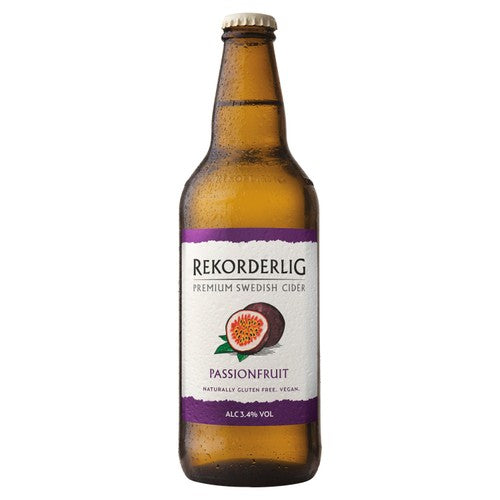 Rekorderlig passionfruit cider - British product