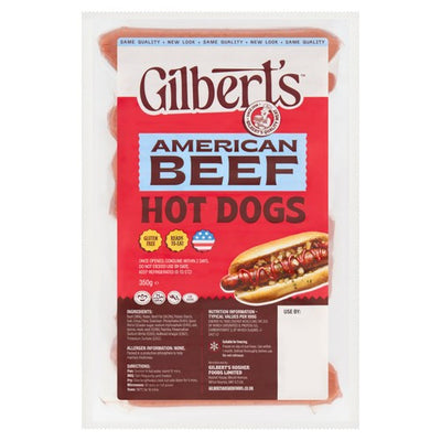 M&S Gilbert's American Style Beef Hot Dogs 350g- Buy online at McGrocer