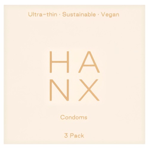 HANX Ultra Thin Vegan Condoms 3 pack, UK version