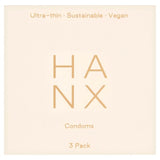 HANX Ultra Thin Vegan Condoms 3 pack, UK version