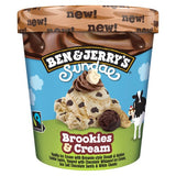 Ben  Jerrys Sundae Brookies  Cream Ice Cream Tub