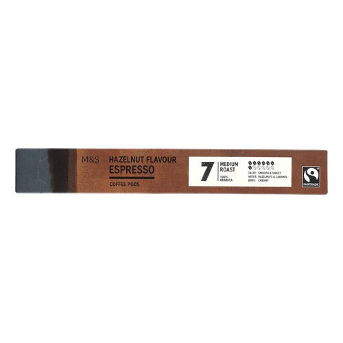 M&S hazelnut flavour coffee pods 10 pack, imported from the UK