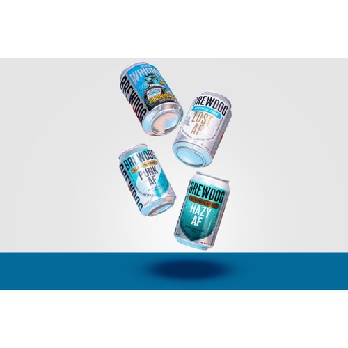 BrewDog mixed alcohol-free beer cans 8 x 330ml - British product