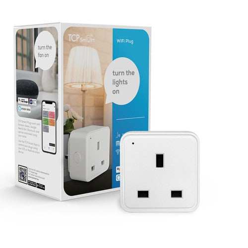 TCP WiFi Plug Single White UK