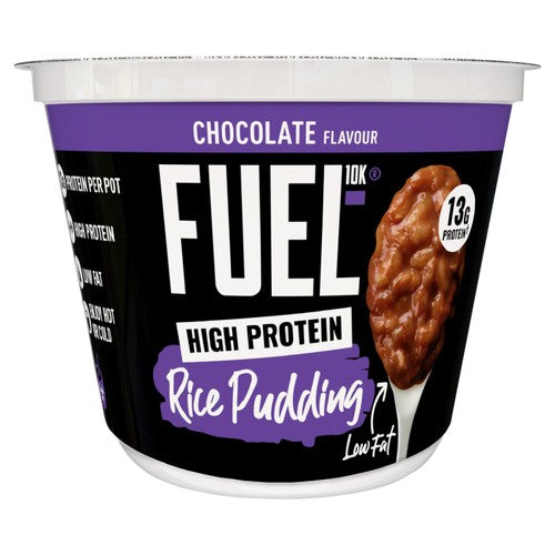 FUEL10K chocolate flavour rice pudding 210g (British brand)