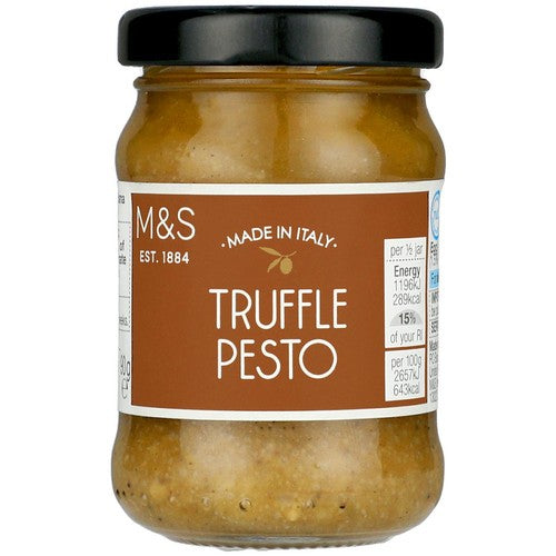 M&S truffle pesto sauce 90g, imported from the UK