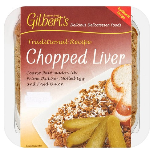 Gilberts coarse chopped liver pâté 250g - British product