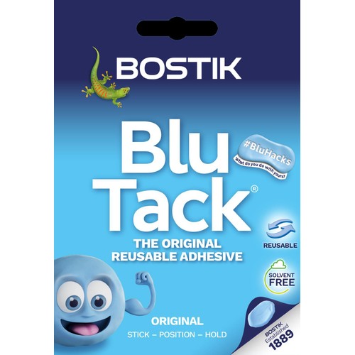 Bostik Blu Tack reusable adhesive 60g - British product
