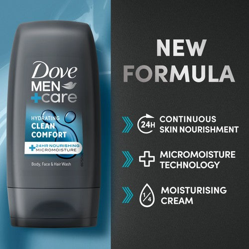 Dove Men+Care Clean Comfort Body Wash 55ml - British product